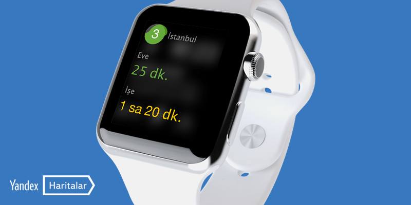 Yandex Haritalar Apple Watch Uygulaması